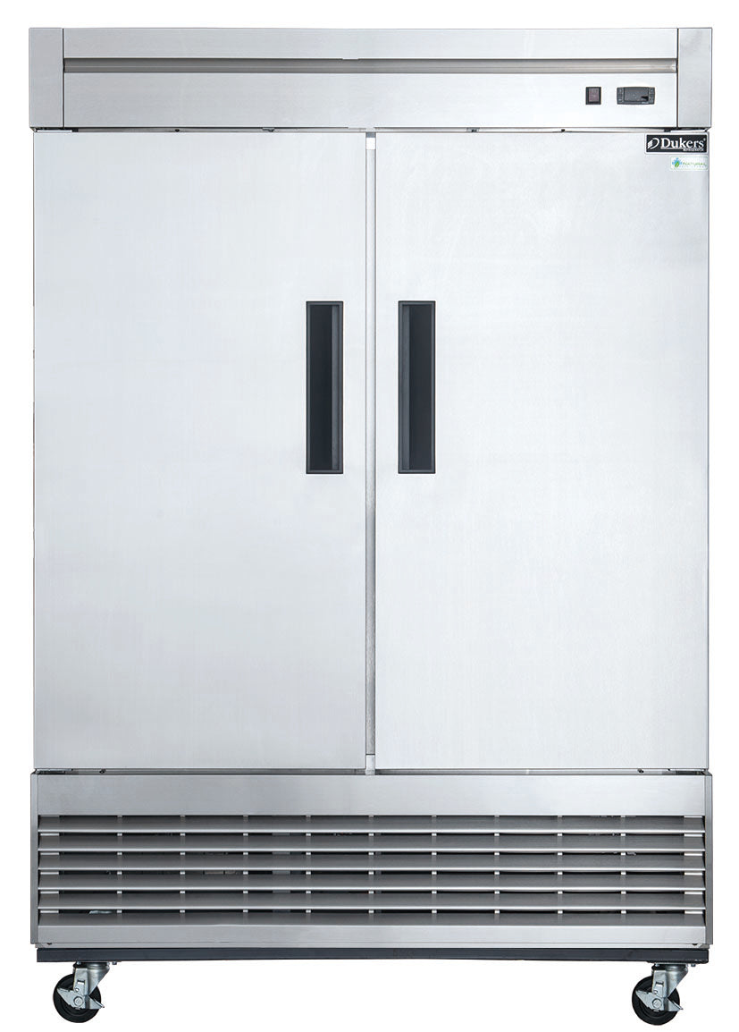 D55F 2-Door Commercial Freezer in Stainless Steel