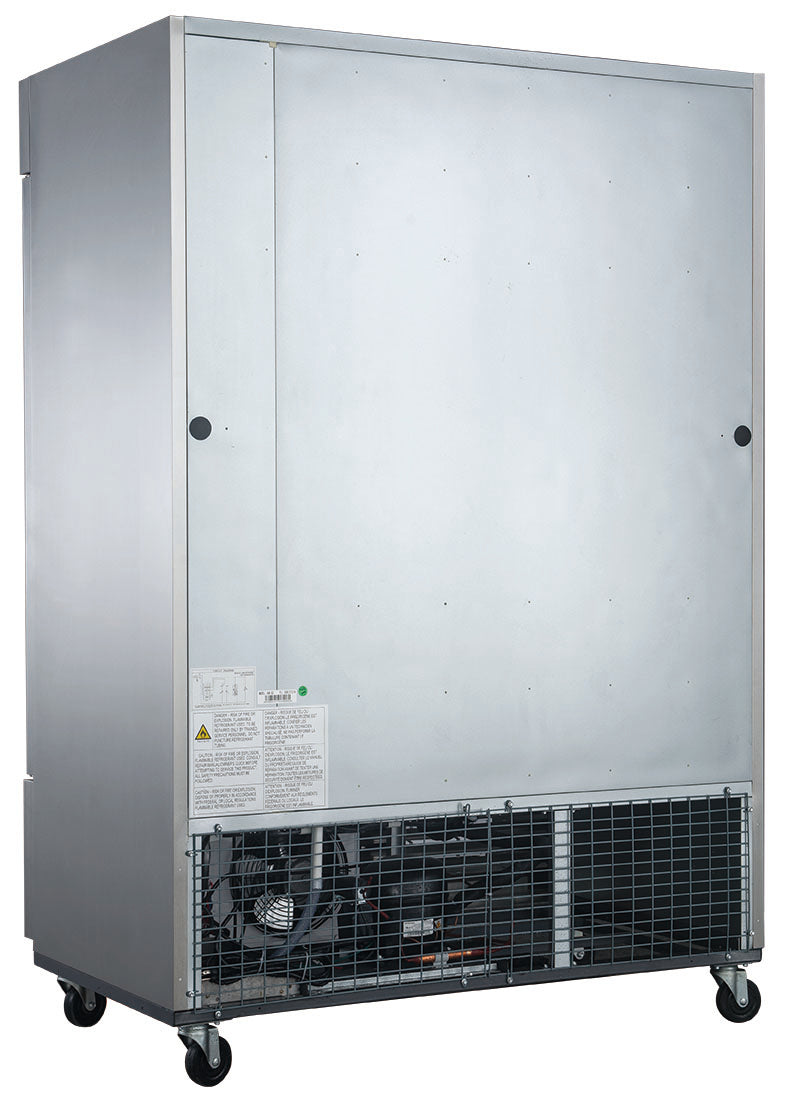 D55F 2-Door Commercial Freezer in Stainless Steel