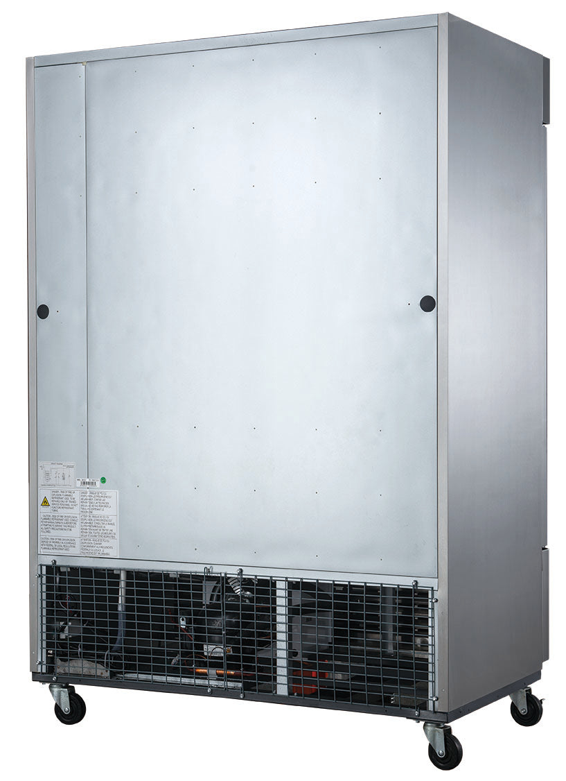 D55F 2-Door Commercial Freezer in Stainless Steel