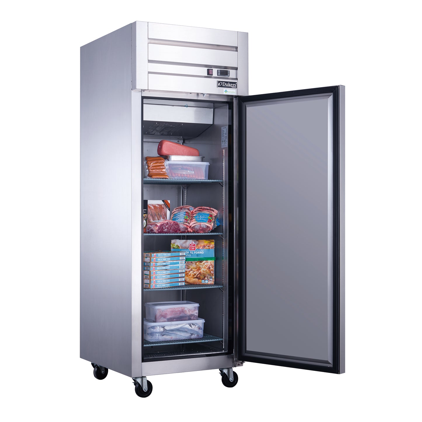 D28AF Commercial Single Door Top Mount Freezer in Stainless Steel