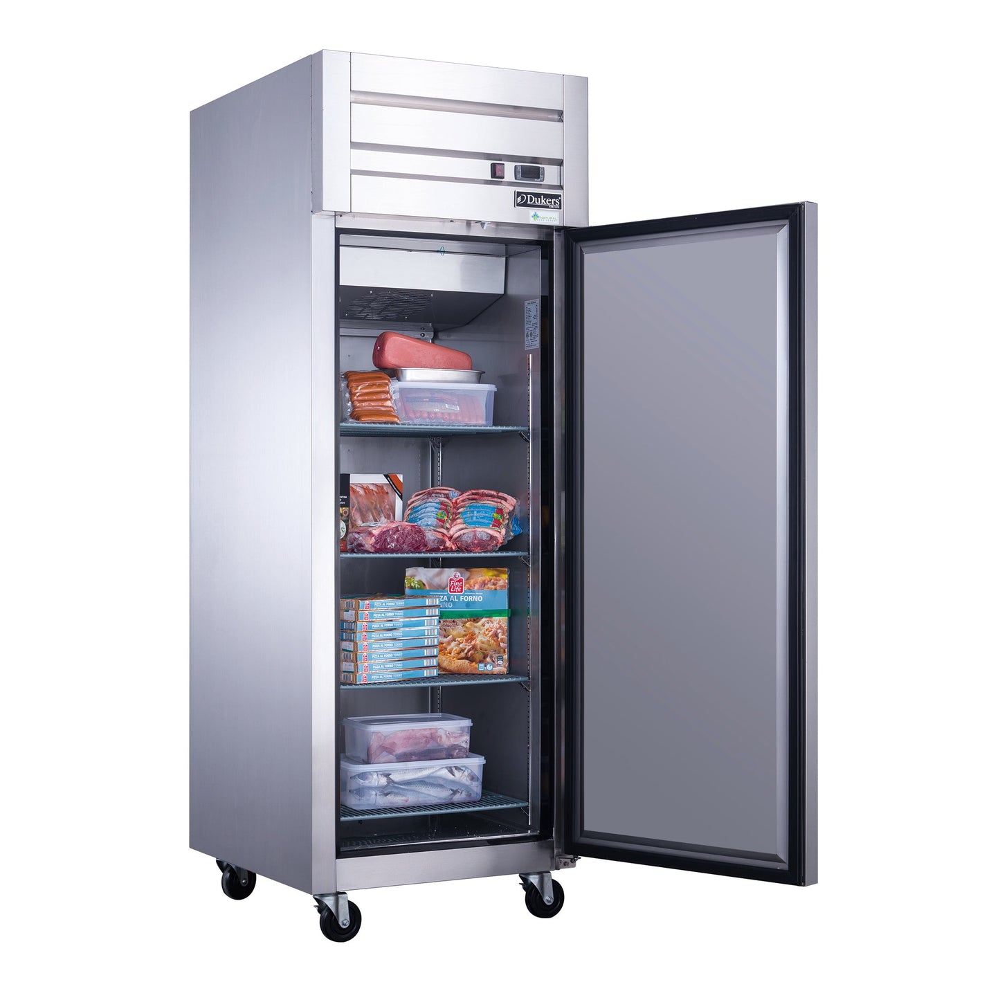 D28AR Commercial Single Door Top Mount Refrigerator in Stainless Steel