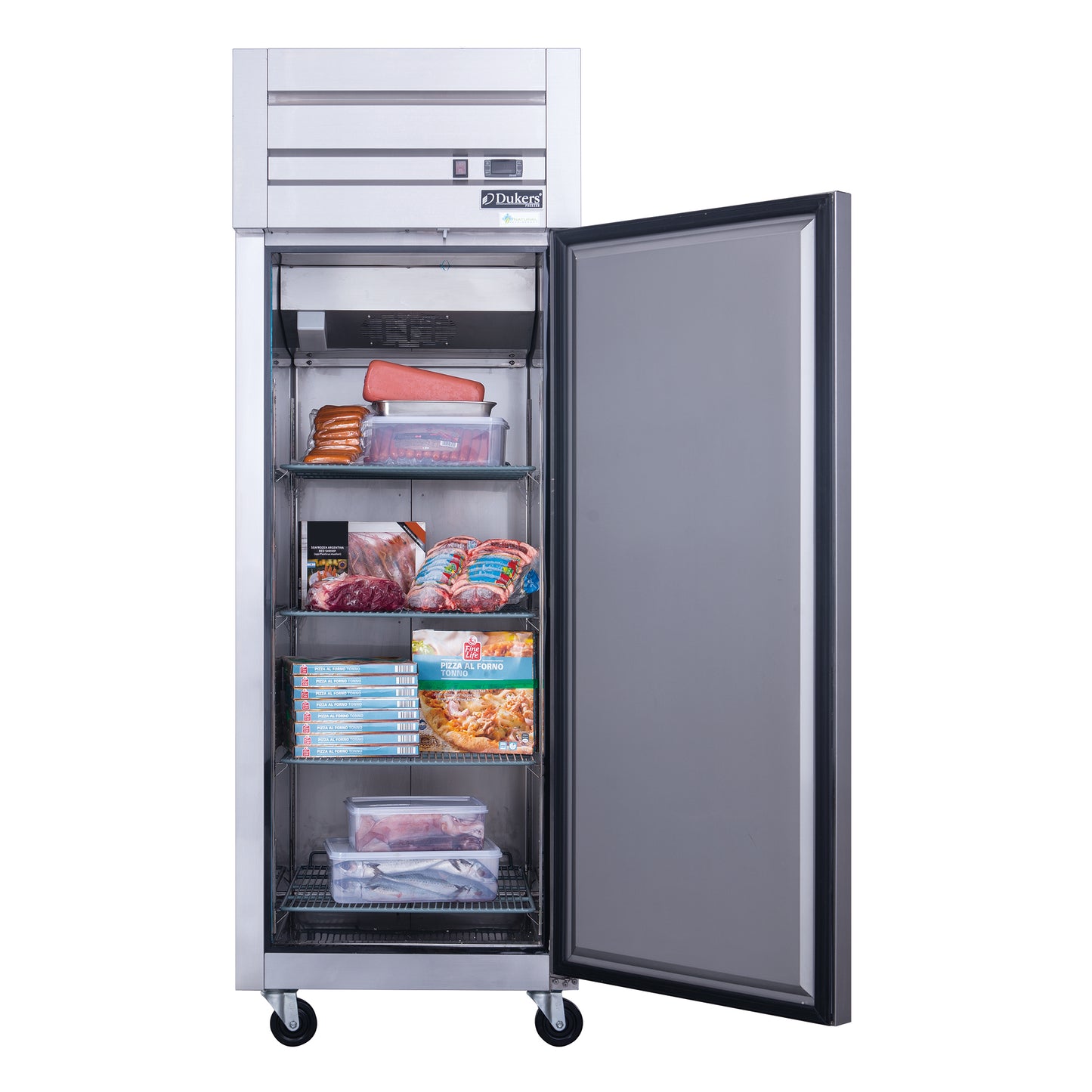 D28AF Commercial Single Door Top Mount Freezer in Stainless Steel