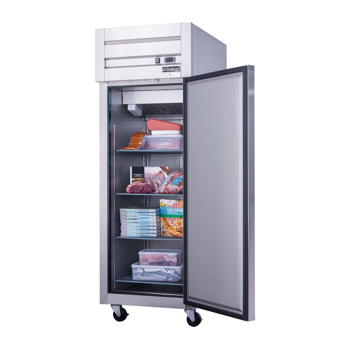 D28AF Commercial Single Door Top Mount Freezer in Stainless Steel