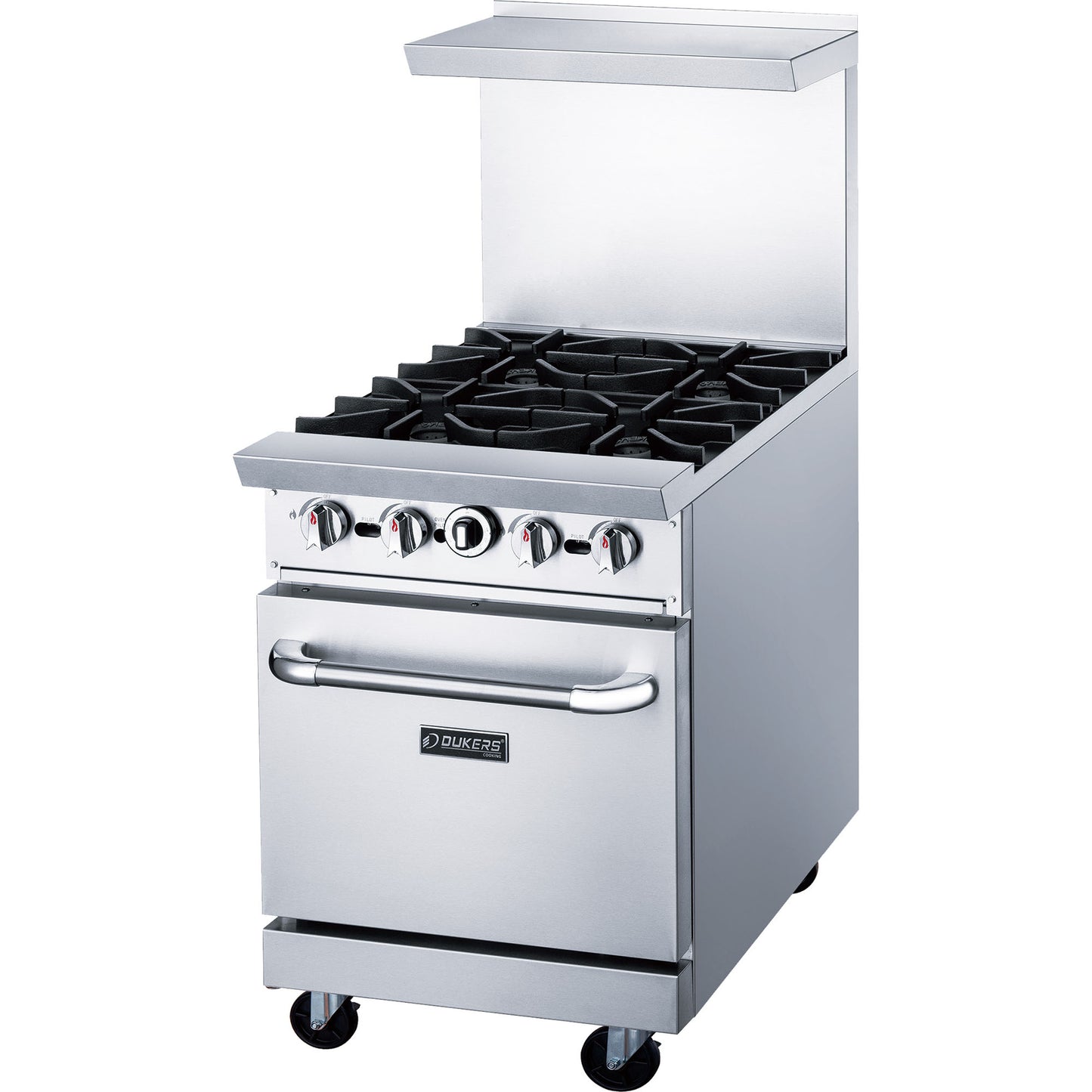 DCR24-4B 24″ Gas Range with Four (4) Open Burners