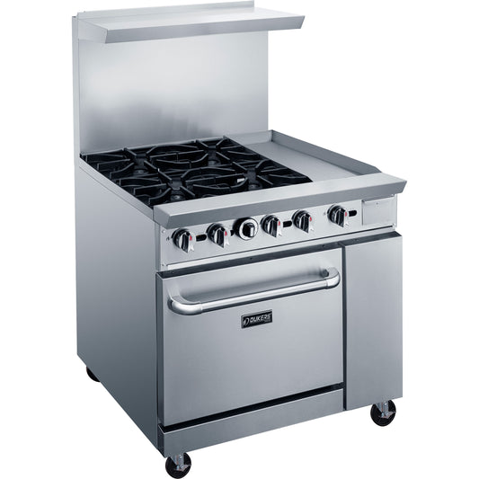 DCR36-4B12GM 36″ Gas Range with Four (4) Open Burners & 12″ Griddle