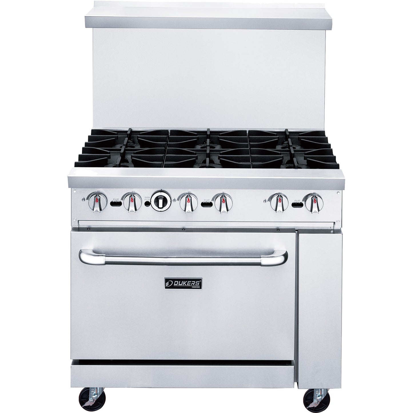 DCR36-6B 36″ Gas Range with Six (6) Open Burners