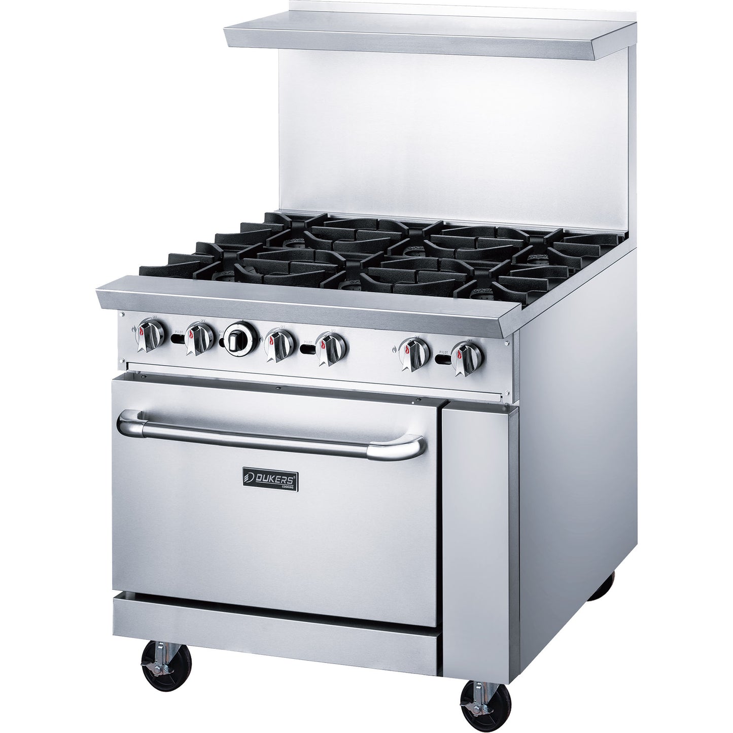 DCR36-6B 36″ Gas Range with Six (6) Open Burners