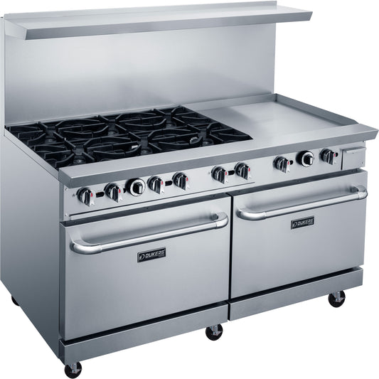 DCR60-6B24GM 60″ Gas Range with Six (6) Open Burners & 24″ Griddle