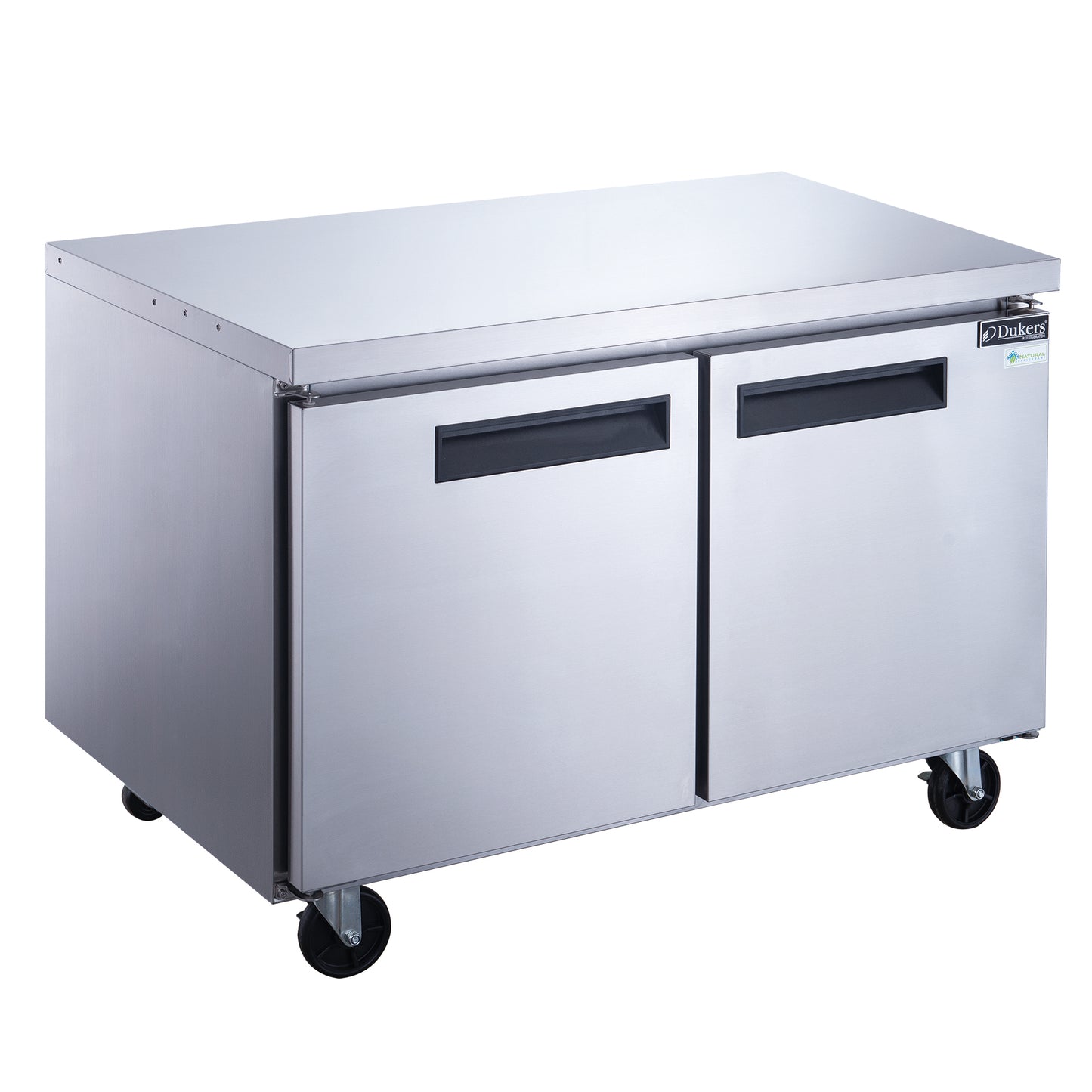 DUC48F 2-Door Undercounter Freezer in Stainless Steel