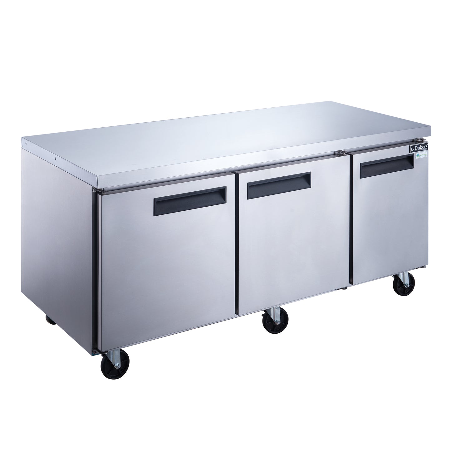 DUC72F 3-Door Undercounter Commercial Freezer in Stainless Steel